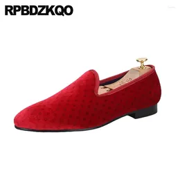 Casual Shoes Big Size Wide Fit Men Velvet Smoking Slippers Print Slip On Loafers Round Toe Nice Flats Trending 45 Pattern 46 Elegant