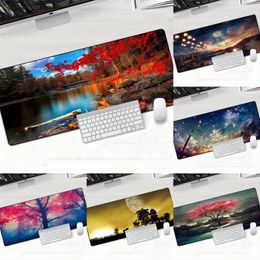 Carpets Fantasy Forest Landscape Mouse Pad For Home Room Laptop Decor Pads Gamer Computer Keyboard Desk Mat Gaming Accessories Mousepads