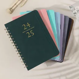 Creative 2024-2025 A5 Agenda Book Portable Diary Weekly Planner Notebooks To Do List Note English Schedules Journal Notepad