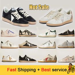 Designer Shoes Golden Women Super Star Brand Men New Release Italy Sneakers Sequin Classic White Do Old Dirty Casual Shoe Lace Up Woman Man 35-46 classic fashion