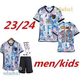 2023 2024 Japan Special Fan Player Soccer Jerseys 24 Cartoon ISAGI ATOM TSUBASA MINAMINO ASANO DOAN KUBO ITO adult men KIDS KIT set Japanese Football Shirt
