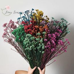Decorative Flowers 30/60g Natural Millet Flower Real Eternal Rice Bouquet DIY Party Accessories For Living Room Home Wedding Decor