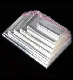 100PCS Storage Bags Transparent Self Adhesive Resealable Clear Cellophane Poly Bags OPP Seal Gift Packaging Bag Jewellery Pouch4755834