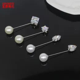 Brooches AINAMEISI Fashion For Women High Quality Crystal Geometric Patterns Scarf Stick Pins Wedding Jewelry Gift Wholesale