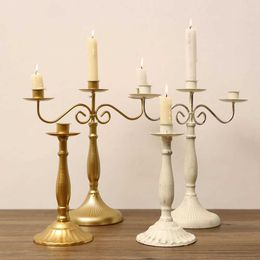 Candle Holders Nordic romantic candlelight dinner props table decorations household modern simple light luxury Candlestick H240517