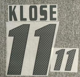 2002 11 Klose Nameset 13 BALLACK Printing DIY Customise Any Name Number iron Transfer Badge9495216