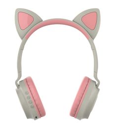 ZW028 Bluetooth Headphones Cute Wireless Earphones Cat Ear Headset HIFI Stereo Music with Microphone in Box2346341