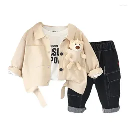 Clothing Sets Autumn Baby Boys Clothes Suit Children Fashion Jacket T-Shirt Pants 3Pcs/Sets Toddler Casual Costume Infant Kids Tracksuits