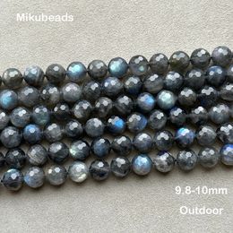 Wholesale Natural A 8mm 10mm 12mm Labradorite Faceted Shinny Round Stone Loose Beads For Jewellery Making DIY Bracelets Necklace 240518