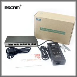 8 Ports POE Switch Network Phone and IP cameras wireless AP power CCTV System NVR POE Power Supply Adapter