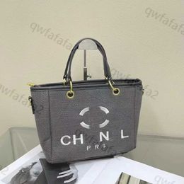 Designer Pearl Bag ch Tote Bag Fashion Luxury Tote Women's canvas beach bag embellished with classic high quality multi-colored large capacity shopping bag MN16