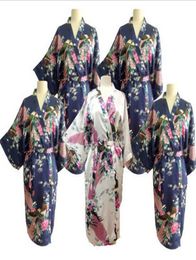 WholeNew Silk Wedding Robes Bathrobe Women Silk Robes For Bridesmaids Long Bathrobe Kimono Dressing Gown Peignoir Femme Bride9083676