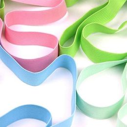 2M 1Inch Elastic Bands With Knit Colorful Elasticity For Clothing Sewing Accessories Belt Table Skirts Wedding Baby Shower DIY Par5192503