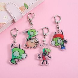 Keychains Stedro Anime Pendant Holder Car Key Chain Ring Mobile Phone Bag Hanging Jewelry Gifts