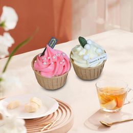 Decorative Flowers Realistic Artificial Cupcakes For Decoration Food Simulation Cupcake Props Staging Home Kitchen Crafts