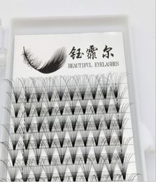 Natural 20P 007CD 815mm Individual Eyelash Extensions Of Russian Volume And Premade Fans Eyelashes For Salon9901427