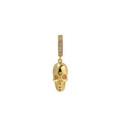 Gold Skull Diamond Pendant Stacked Necklace Niche Hip Hop Design Fashion Long Sweater Chain Wild Jewelry Accessories7056490