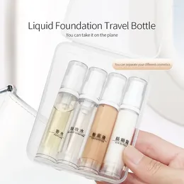 Storage Bottles 5/10ML Clear Airless Cosmetic Cream Pump Bottle Travel Size Dispenser Makeup Container For Gel Lotion