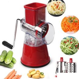 Fruit & Vegetable Tools Mtifunctional Cutter Slicer Roller Chopper Round Potato Carrot Stainless Steel Shredder Kitchen Too Drop Deliv Dhmtp