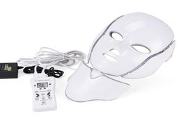 7 Colour LED Mask Face Neck EMS Microcurrent Anti Wrinkle Acne Removal Skin Rejuvenation Electric Facial Beauty Machine UPS s7427061