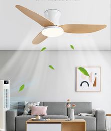 Modern Black White Low Floor DC Motor 30W Ceiling Fans With Remote Control Simple Ceiling Fan With 30W Light Home Fan 110V 220V