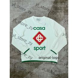 Casablanc hoodie mens graphic hoodies designer masao san print sweatshirts Casa Blanca womens loose silk long sleeves mens clothingAsian Casa Blanca hoodie 56c1