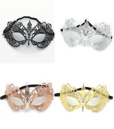Luxury Masks Masquerade Ball Halloween Costumes Mardi Gras Party Mask for Women Shiny Metal Rhinestone Venetian Evening Prom Mask4363885