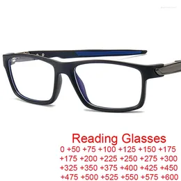 Sunglasses Sport Optical Blue Light Reading Glasses Men Women Brand Design Black Square Men's Frame Prescription Eyeglasses