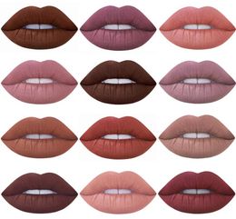 New Miss Rose 12pcslot Lipstick Matte Long Lasting Pigment Nude Lip Makeup Liquid Matte Red Lipstick7125072