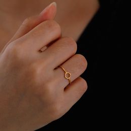 Chemical Molecule Stainless Steel Women Ring New In Hexagon Biomolecules Structure Finger Rings Minimalist Jewelry Gifts