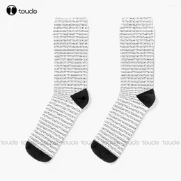 Women Socks Dna Sequence - The Genetic Code Mens Cotton Personalized Custom Unisex Adult Teen Youth 360° Digital Print