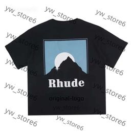 rhude Mens T Shirt High Quality Tess Designer rhude short Casual Fashion Short Sleeve Europe America Men Women Round Neck Tshirts US Size S-Xxl rhude shirt 92ef