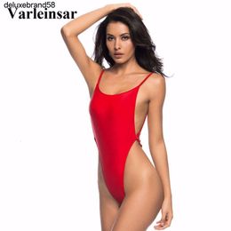Wholesale-Bather 2017 Sexy high cut one piece swimsuit Backless swim suit for women Swimwear thong Bathing suit female Monokini V478 ggitys S9EH