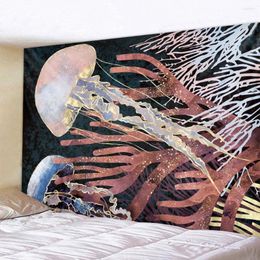 Tapestries Animal And Whale Home Decoration Tapestry Scene Wall Hanging Bohemian Decorative Mandala Hippie Yoga Mattress Sheet