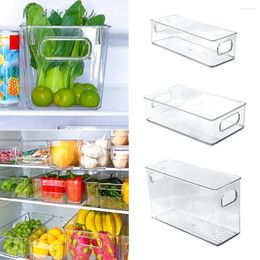 Kitchen Storage Refrigerator Drawer Organiser Bin Clear Fruit Food Jars Box Transparent Fridge Containers For Pantry Freezer