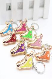 Personalized gift acrylic plating sneakers small shoes key chain pendant7897339