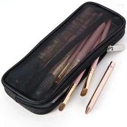 Cosmetic Bags Portable Makeup Brush Bag Beauty Tools Travel Case Women Men Organiser Toiletry Mesh Kit Pouch Pencil