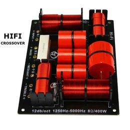 400W 3 Way Crossover Hifi Tweeter Midange Woofer Ser 1250H5000HZ With Highpitched Protection 240516