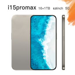 I15 Pro Max Phone 6.8-inch Smartphone 4G LTE 5G Android OS RAM 256G 512G 1TB camera 48MP 108MP face ID GPS Octa Core Android phone high configuration