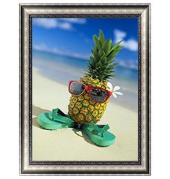 Pineapple Sunglasses Full Drill 5D Diamond Round Rhinestone Embroidery Painting DIY Cross Stitch Kit Mosaic Draw Home Decor Gift3159757