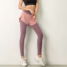 Lu выравнивает шорты Summer Sport быстропроницаемые спортивные шорты с боковыми карманами на открытом воздухе женская одежда