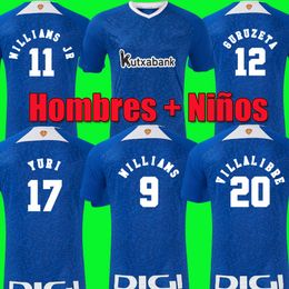24 25 Bilbao Club Soccer Jerseys Athletic Kids Kit Footbnall Shirt 2024 Home Away red blue White Full Kit MUNIAIN WILLIAMS RAUL GARCIA JERSEY