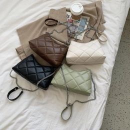 Shoulder Bags Half Moon Leather Small Crossbody For Women 2024 Spring Chain Black Purses And Handbags Luxury Designer Light