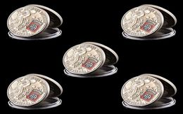 5pcs USA 82nd Airborne Division US Liberty Eagle Custom Metal Copper Military Challenge Coin Collectibles Gifts4600371
