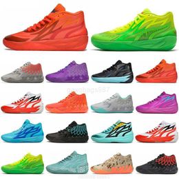 Basketball Shoes Ball Shoes MB01 Lo Mens Basketball Shoe 1OF1 Queen City melo and Morty Ridge Red Blast Buzz City Galaxy UNC Iridescent Dreams Trainers Sports Sneaker