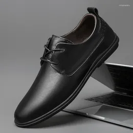 Casual Shoes Nice Formal Men Dress Leather Fashion Flats Oxford Male Footwear Business