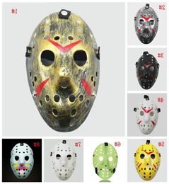 Masquerade Masks Jason Voorhees Mask Friday the 13th Horror Movie Hockey Mask Scary Halloween Costume Cosplay Plastic Party Masks1375540