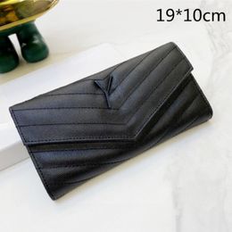 Genuine Leather designer wallet long short wallets women men card holder luxury purses Zig Zag Pleated coin purse Large Capacity 2023 T 260L