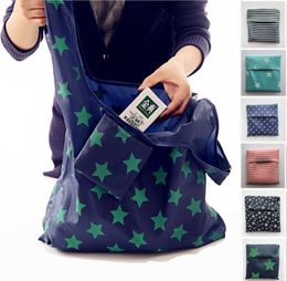 Portable Foldable Shopping tote Bags Reusable Grocery Storage Bag Eco Friendly Thickened oxford cloth Waterproof beach bag built i3511149