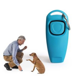 Combo Pet Dog Training Whistle Clicker Trainer Aid Guide With Key Ring Dog Supplies WCW5957151744